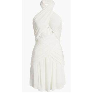 Misha Collection Callie Halter Dress in Ivory NWT Size 12